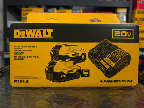 DeWalt DCB205-2C Battery Kit - Original retail box