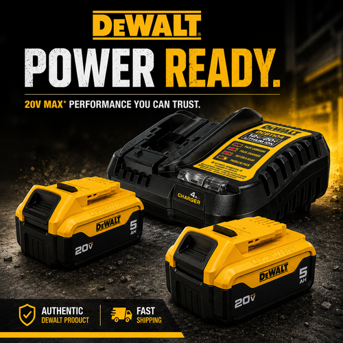 DeWalt DCB205-2C Battery and Charger Kit - Authentic OEM 20V MAX 5Ah