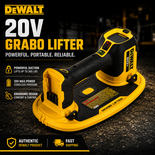 DeWalt DCE592B GRABO Lifter - 20V Cordless Vacuum Lifter Tool Only