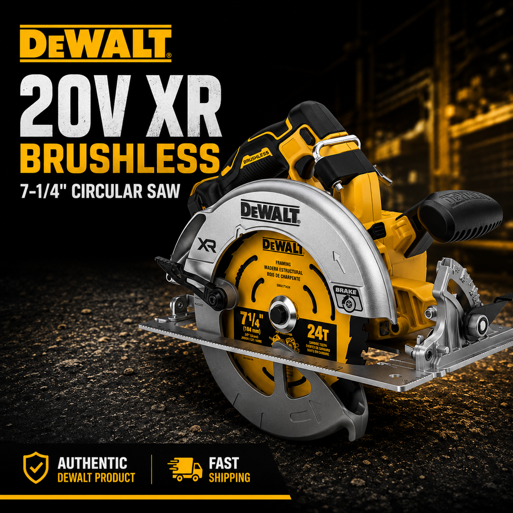 DeWalt DCS570 20V XR Brushless 7-1/4 inch Circular Saw - Authentic OEM